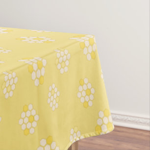 Elegant pastelgeel honingraat Baby shower Tafelkleed