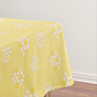Elegant pastelgeel honingraat Baby shower Tafelkleed