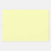 Elegant pastelgeel Minimalistisch en chique Inpakpapier Vel (Voorkant 3)