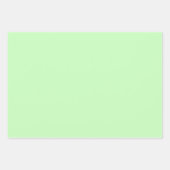 Elegant pastelgroen Minimalistisch en chique Inpakpapier Vel (Voorkant 2)