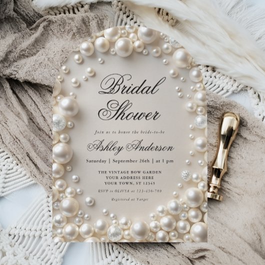 Elegant pastelparels Vrijgezellenfeest Kaart