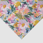 Elegant pastelroze Abstract bloemmotief Tissuepapier (Detail)