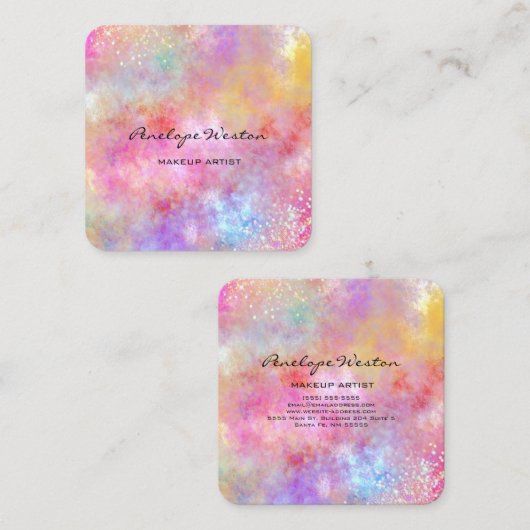 Elegant Pastels Visitekaartje (Voorkant / Achterkant)