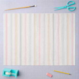 Elegant pastelstrepen tissue papier