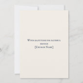 Elegant Pastor Appreciation Celebration Invitation Kaart (Achterkant)