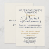 Elegant Pastor Appreciation Celebration Invitation Kaart (Voorkant / Achterkant)