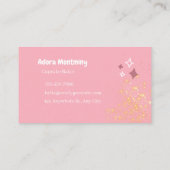 Elegant Pastry Chef Business Card – Custom Contact Visitekaartje (Achterkant)