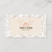 Elegant Pastry Chef Social Media Icon Beige Bakery Visitekaartje (Voorkant)