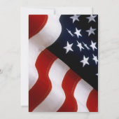 Elegant Patriotic Gold USA Flag Evening Wedding Kaart (Achterkant)