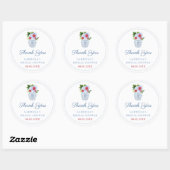 Elegant Patriottic Wedding Shower - Bedankt voor j Ronde Sticker (Vel)
