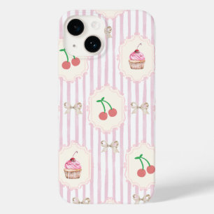 Elegant patroon Border Fruits Cupcakes Case-Mate iPhone 14 Hoesje