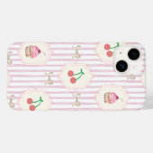 Elegant  patroon Border Fruits Cupcakes Case-Mate iPhone Case (Achterkant (horizontaal))