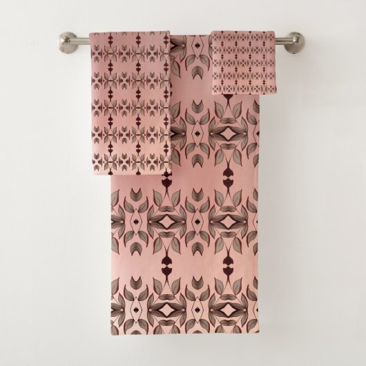 Elegant patroon drie stuk bad handdoek (Insitu)