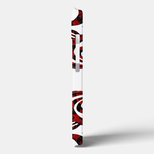 Elegant Patroon en uw Initialen Case-Mate iPhone Case (Achterkant / Links)