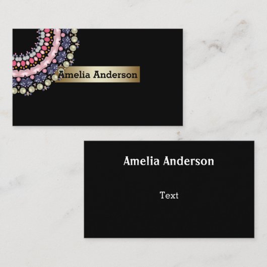 Elegant patroon gemaakt voor jou visitekaartje (Voorkant / Achterkant)