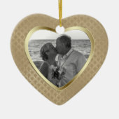 Elegant Patroon Golden Jubileum Ornament (Voorkant)