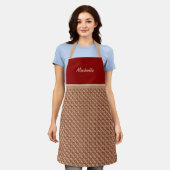 Elegant patroon Sjabloon Apron Schort (Gedragen)