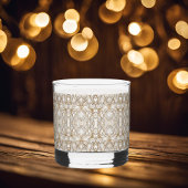 Elegant patroon whisky glas