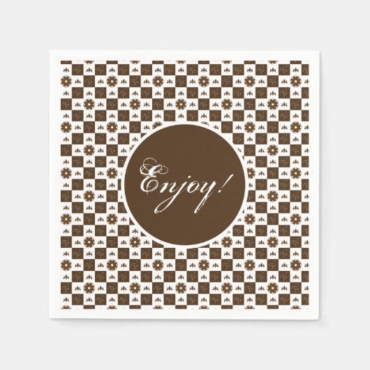 Elegant patroonontwerp servet (Voorkant)