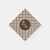 Elegant patroonontwerp servet (Hoek)