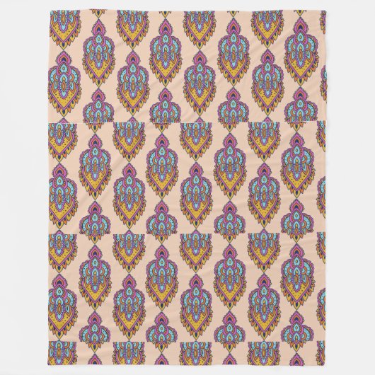 Elegant pattern fleece throw blanket (Voorkant)