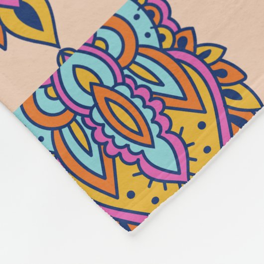 Elegant pattern fleece throw blanket (Hoek)