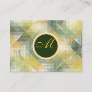 Elegant Pattern Green Visitekaartje