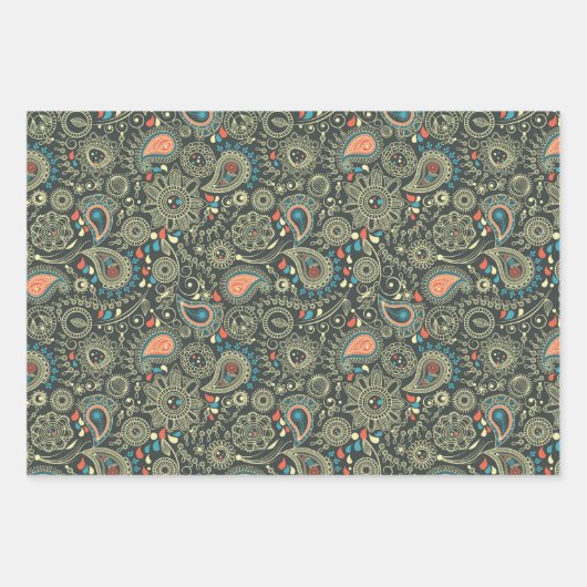 Elegant Pattern Inpakpapier Vel (Voorkant)
