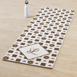 Elegant Pattern Monogram Yoga Mat