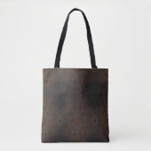 Elegant Pattern Rustic Faux Brown Leather Tote Bag (Voorkant)