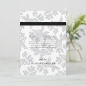 Elegant Pattern & Wax Seal Weddenschap Hartelijk d Bedankkaart (Staand voorkant)
