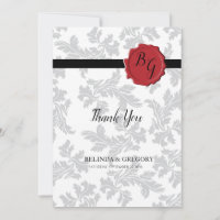 Elegant Pattern & Wax Seal Weddenschap Hartelijk d