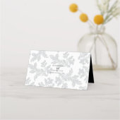 Elegant Pattern & Wax Seal Weddenschap Place Card Plaatskaartje (Achterkant)
