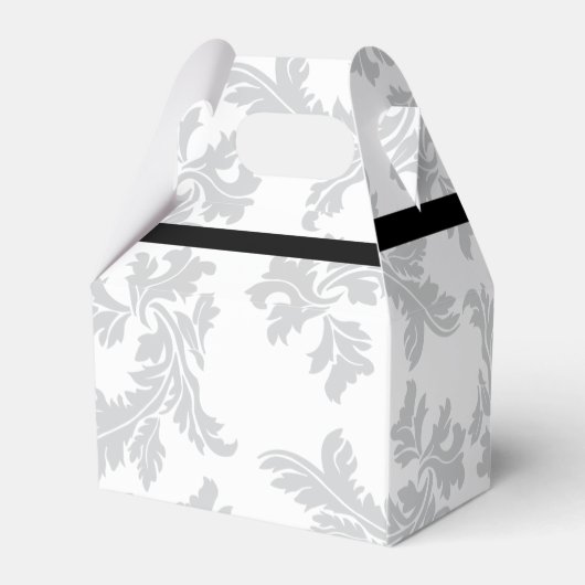 Elegant Pattern & Wax Seal Wedding Bedankdoosjes (Achterkant)