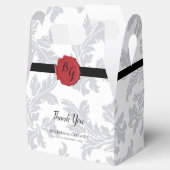 Elegant Pattern & Wax Seal Wedding Bedankdoosjes (Geopend)