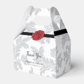 Elegant Pattern & Wax Seal Wedding Bedankdoosjes (Voorkant Zijde)