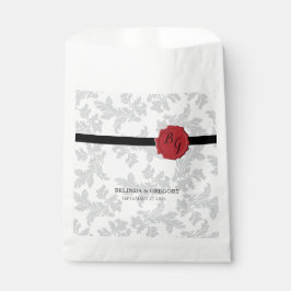 Elegant Pattern & Wax Seal Wedding Bedankzakje