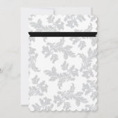Elegant Pattern & Wax Seal Wedding Invitations Kaart (Achterkant)