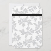 Elegant Pattern & Wax Seal Wedding Invitations Kaart (Achterkant)
