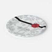 Elegant Pattern & Wax Seal Wedding Papieren Bordje (Gekanteld)