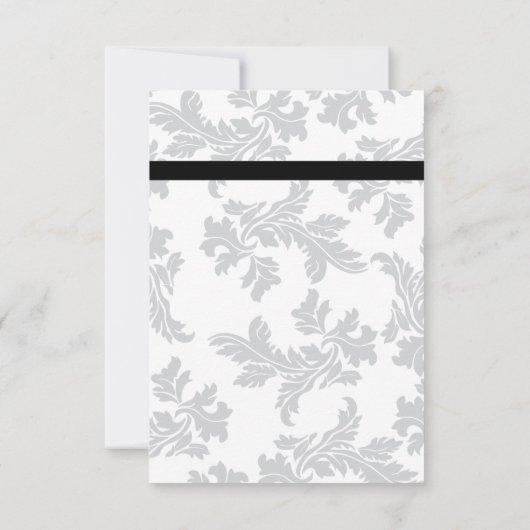 Elegant Pattern & Wax Seal Wedding RSVP Kaarten (Achterkant)