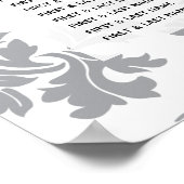 Elegant Pattern & Wax Seal Wedding Seding Chart Poster (Hoek)