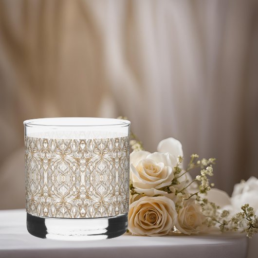 Elegant Pattern Whisky Glas