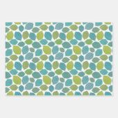 Elegant Patterns Aqua Teal Blue Apple Green Inpakpapier Vel (Voorkant 3)