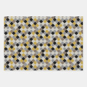 Elegant Patterns Mustard Beige Taupe Grey Inpakpapier Vel (Voorkant 3)