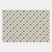 Elegant Patterns Mustard Beige Taupe Grey Inpakpapier Vel (Voorkant 2)
