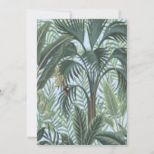 Elegant pauw baby shower kaart (Achterkant)