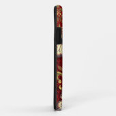 Elegant  pauw en rode vogel Case-Mate iPhone case (Achterkant/rechts)