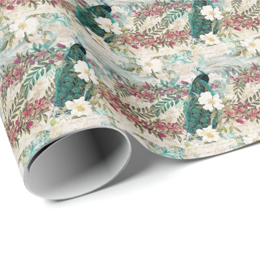 Elegant Pauw Gift Wrap Inpakpapier (Rol Hoek)