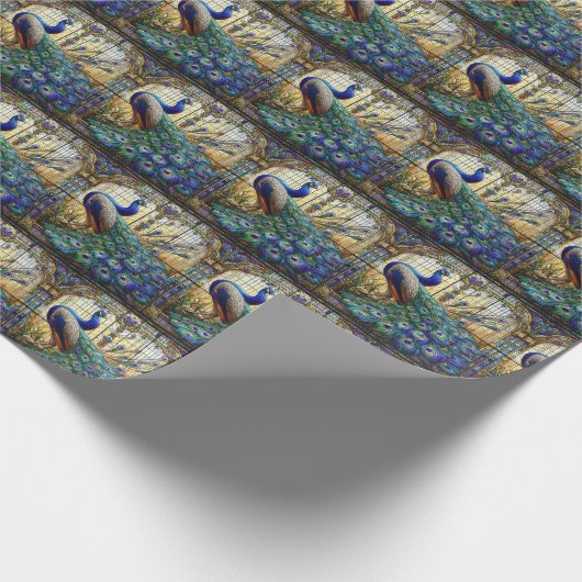 Elegant Pauw Gift Wrap papier (Hoek)